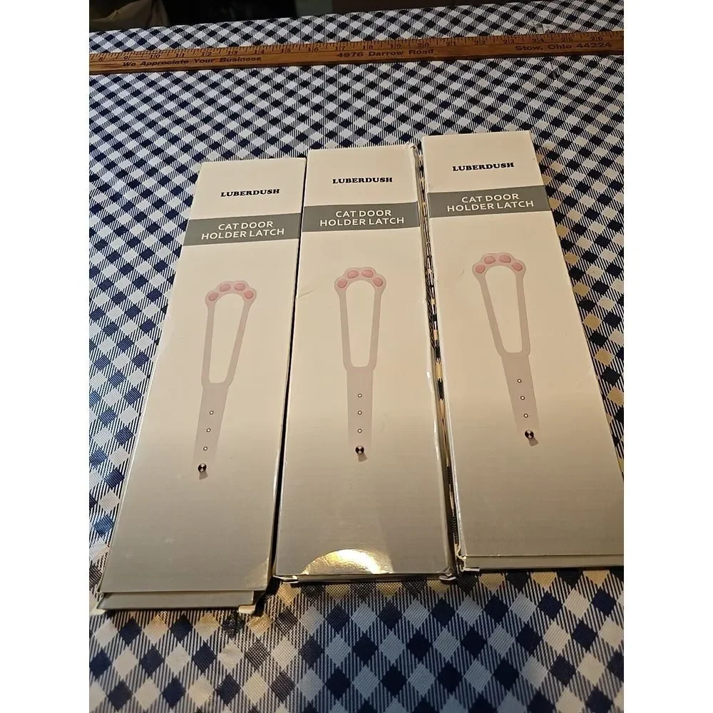 New In Box Cat Door‎ Holder Latch Let Cats in and Keep Dogs Out. Lot Of 3